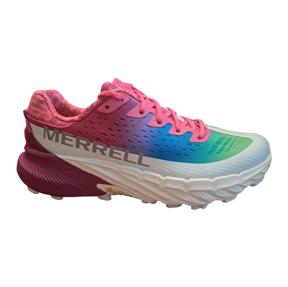 Merrell Agility Peak 5 Pink Multi Women Trail Running Hiking Shoes Various Sizes